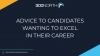 Advice to Candidates Wanting to Excel in their Career